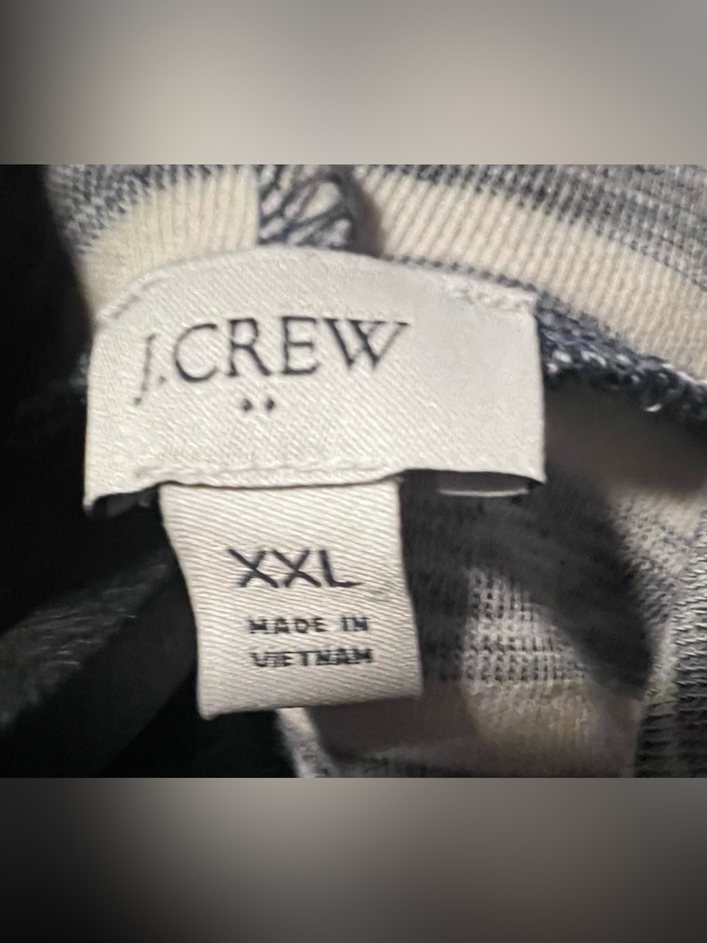 NWOT - J. Crew Navy and Creamy White Striped Hooded Crewneck Shirt & Shorts - Picture 4 of 6